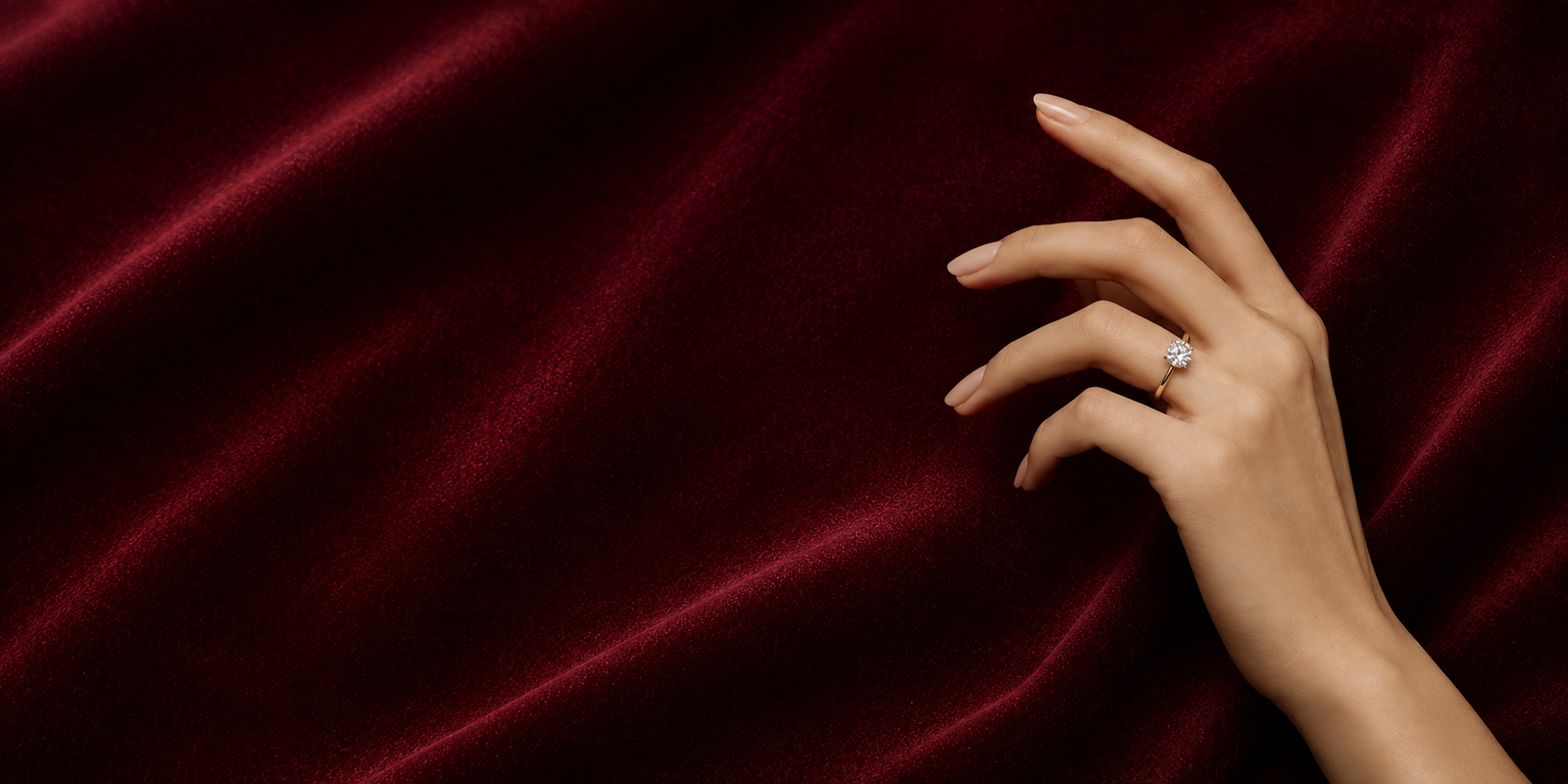 Hand displaying jewellery